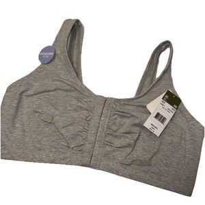 Fruit of the Loom Women's Front Closure Cotton Bra Gray Size 38 Style ESTILO